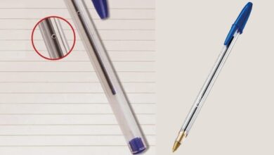 Photo of Qual é a finalidade do pequeno furo na lateral da caneta BIC?